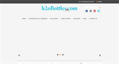 Desktop Screenshot of h2obottles.com